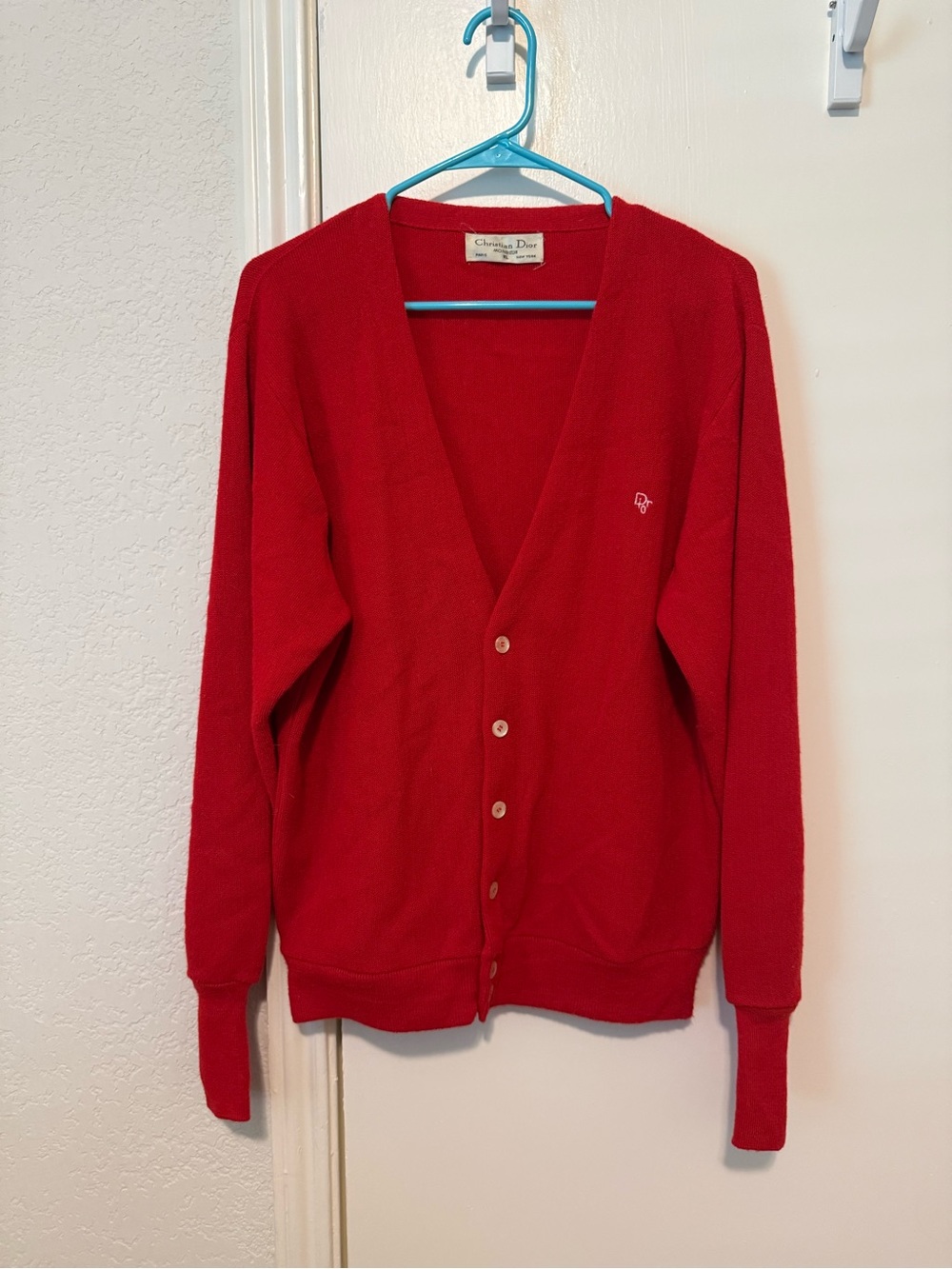Dior Monsieur Bright Red Knit Sweater